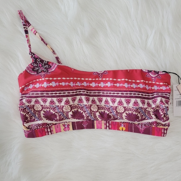 Nanette Lepore Swim Bikini Set 8 Bohemian Print Asymmetrical Cut High Rise NWT - Picture 2 of 16